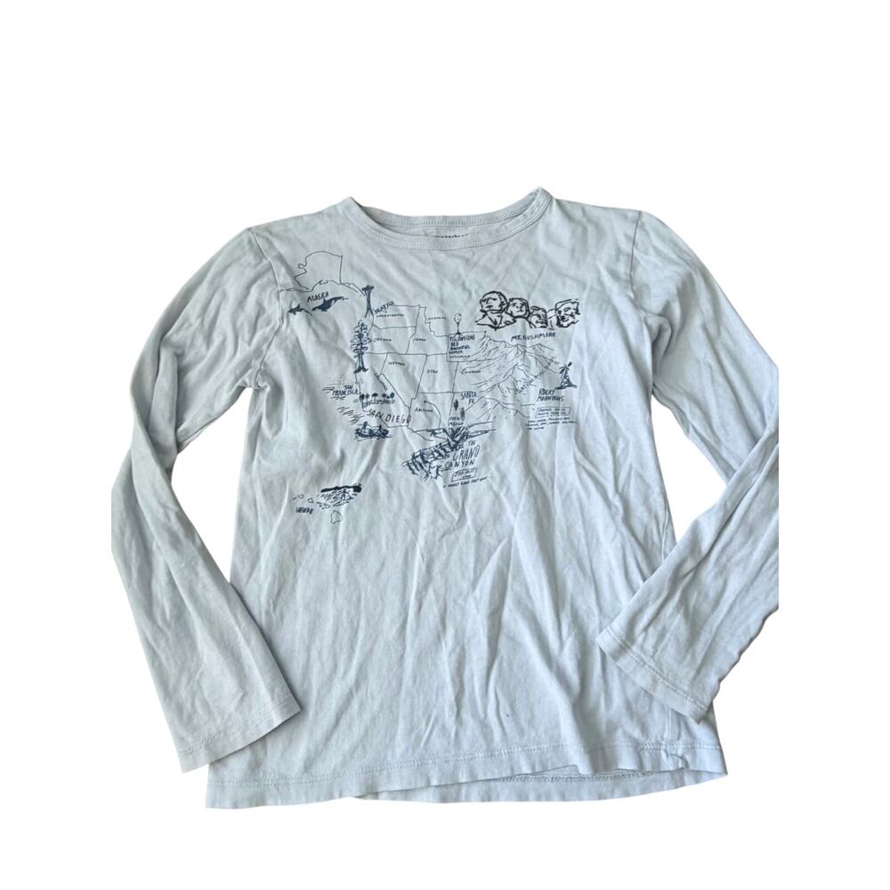 Crewcuts Boys' USA Map Graphic Long-Sleeve Tee - Picture 2 of 6
